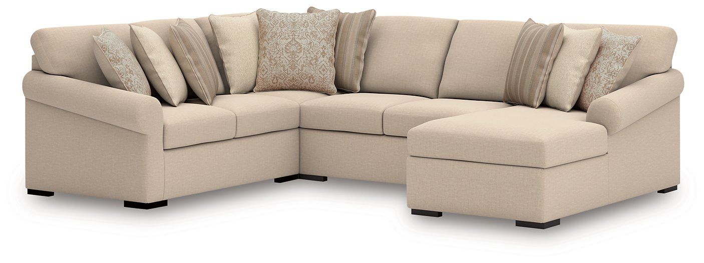 LadyMae Sectional with Chaise - Grand Central Home Furnishings