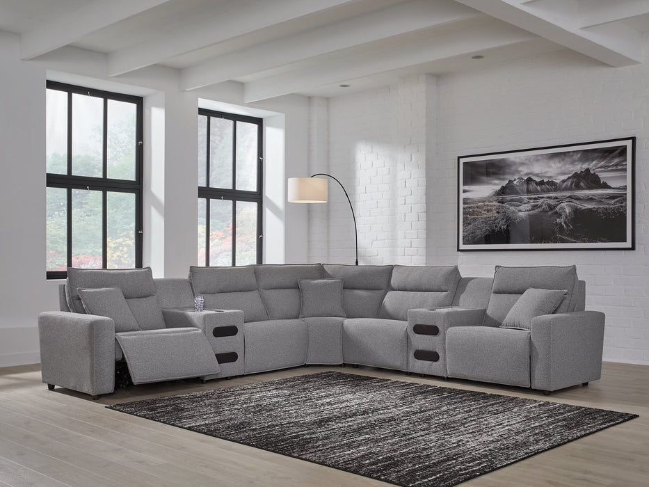 Modmax II Power Reclining Sectional with Audio Consoles - Grand Central Home Furnishings