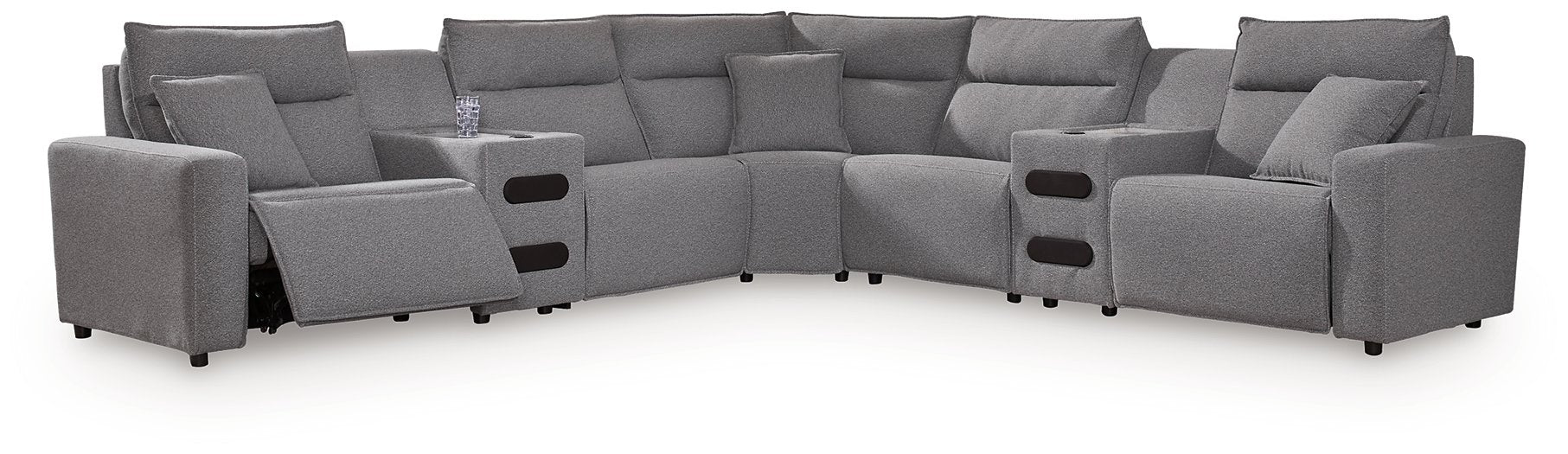 Modmax II Power Reclining Sectional with Audio Consoles - Grand Central Home Furnishings