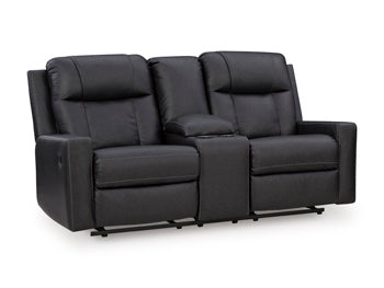 Mackmenville Reclining Loveseat with Console - Grand Central Home Furnishings