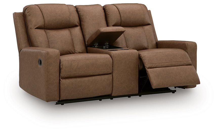 Mackmenville Reclining Loveseat with Console - Grand Central Home Furnishings