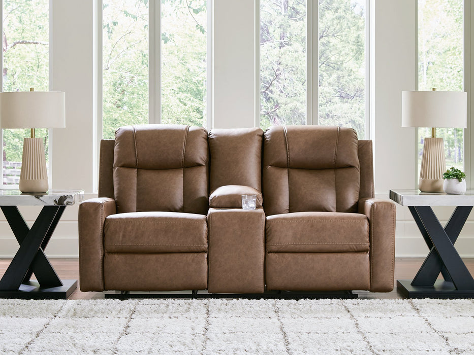 Mackmenville Reclining Loveseat with Console - Grand Central Home Furnishings