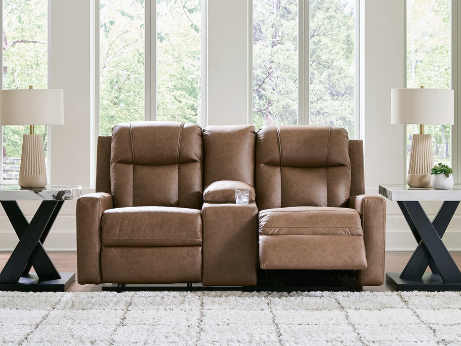 Mackmenville Reclining Loveseat with Console - Grand Central Home Furnishings