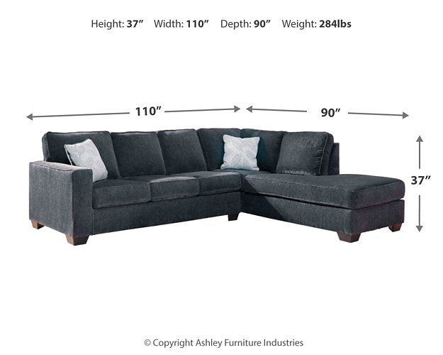 Altari Sleeper Sectional with Chaise - Grand Central Home Furnishings
