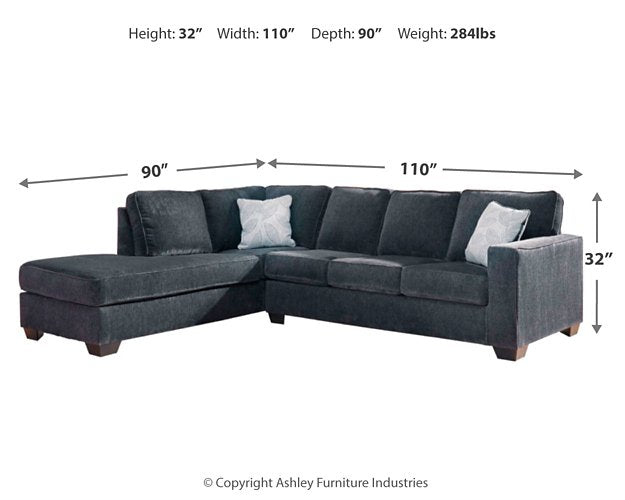 Altari Sleeper Sectional with Chaise - Grand Central Home Furnishings