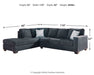 Altari Sleeper Sectional with Chaise - Grand Central Home Furnishings