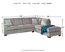 Altari Sleeper Sectional with Chaise - Grand Central Home Furnishings