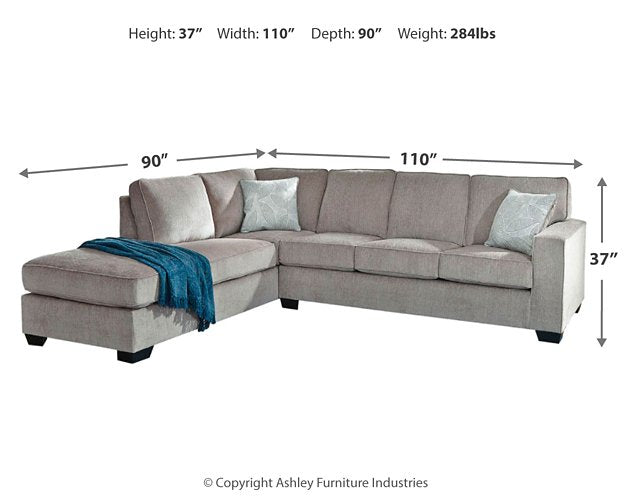 Altari Sleeper Sectional with Chaise - Grand Central Home Furnishings