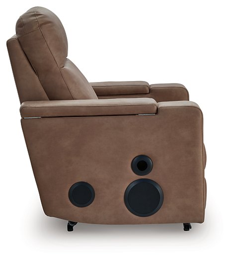 Lorrenton Power Glider Recliner with Audio System - Grand Central Home Furnishings