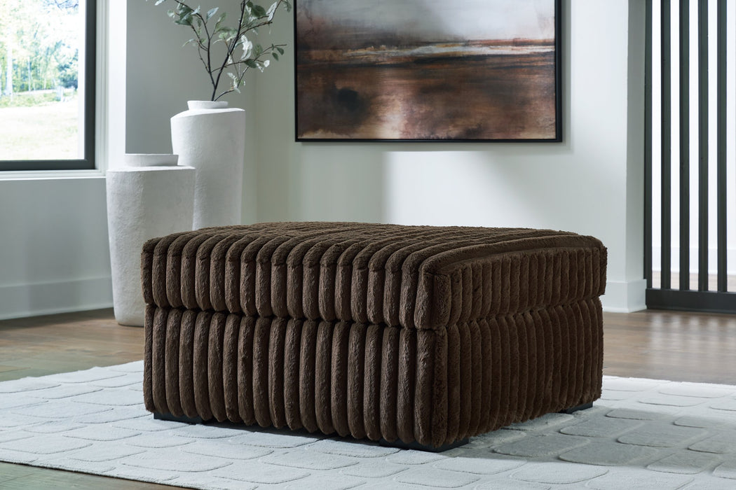 Midnight-Madness Oversized Accent Ottoman - Grand Central Home Furnishings