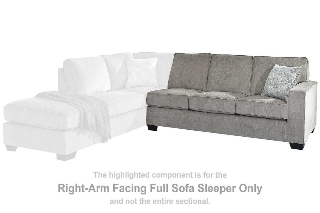Altari Sleeper Sectional with Chaise - Grand Central Home Furnishings