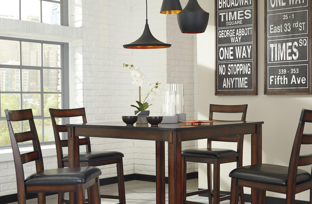 Coviar Counter Height Dining Table and Bar Stools (Set of 5)