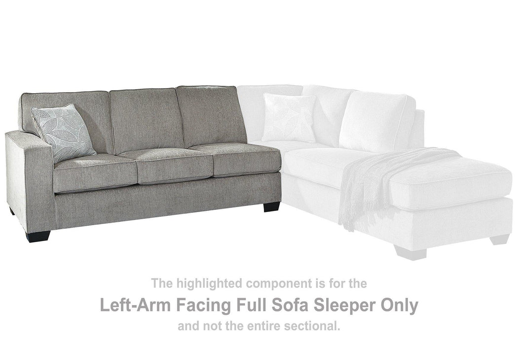 Altari Sleeper Sectional with Chaise - Grand Central Home Furnishings