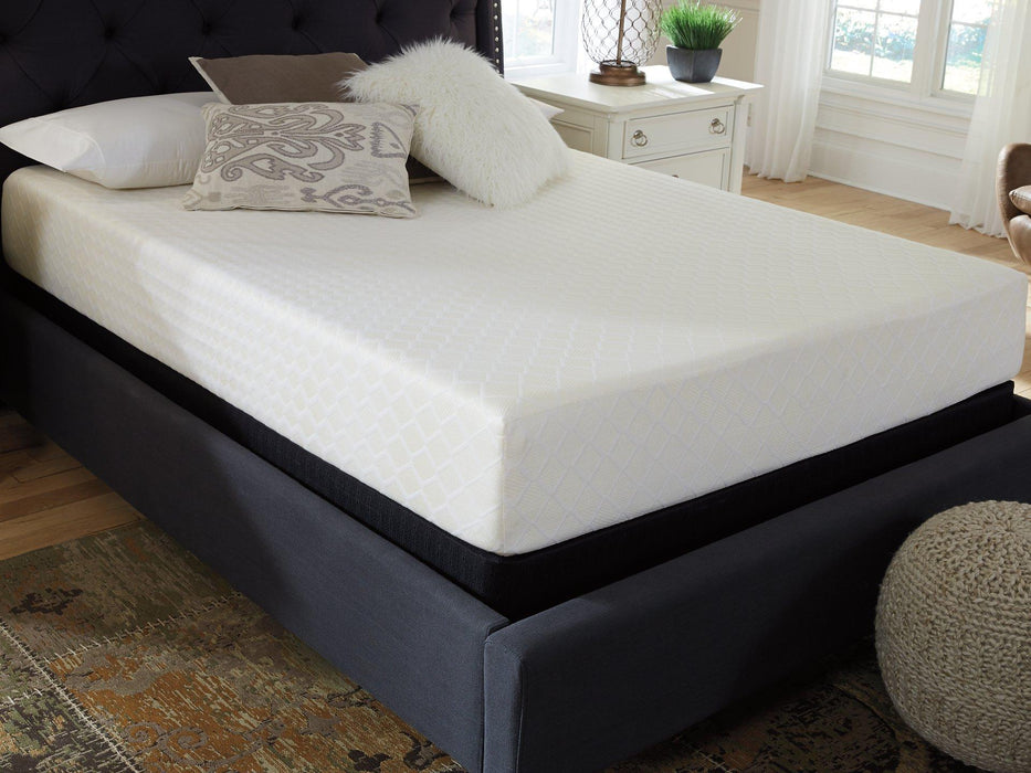10 Inch Chime Memory Foam Mattress Set - Grand Central Home Furnishings