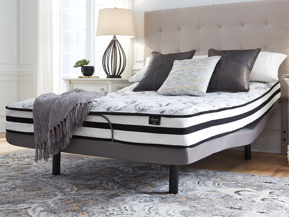 8 Inch Chime Innerspring Mattress Set - Grand Central Home Furnishings