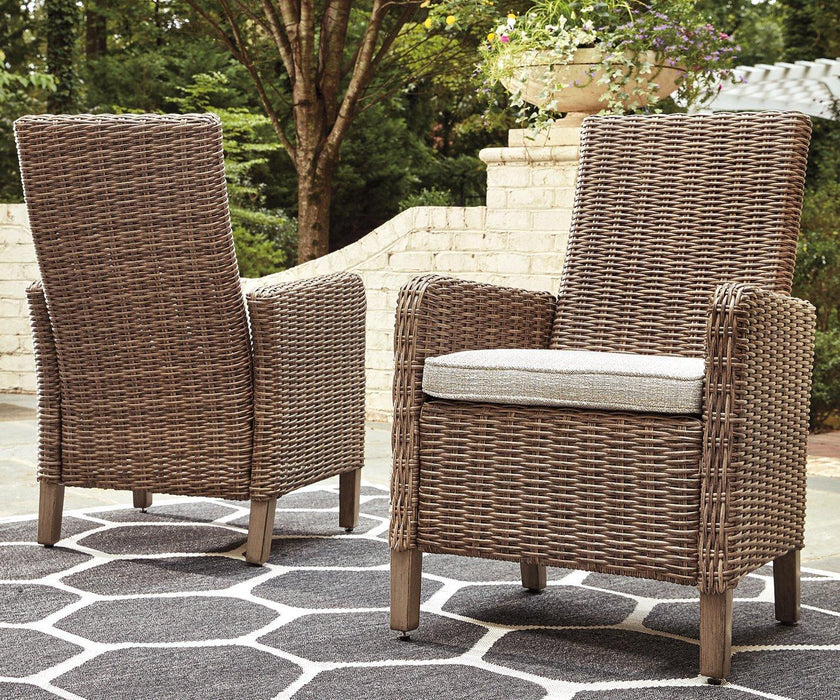 Beachcroft Outdoor Arm Chair with Cushion (Set of 2)