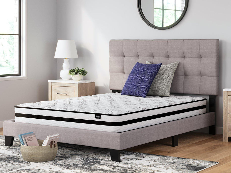 8 Inch Chime Innerspring Mattress Set - Grand Central Home Furnishings