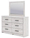 Cayboni Dresser and Mirror - Grand Central Home Furnishings