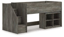Frandern Loft Bed with Bookcase Storage - Grand Central Home Furnishings