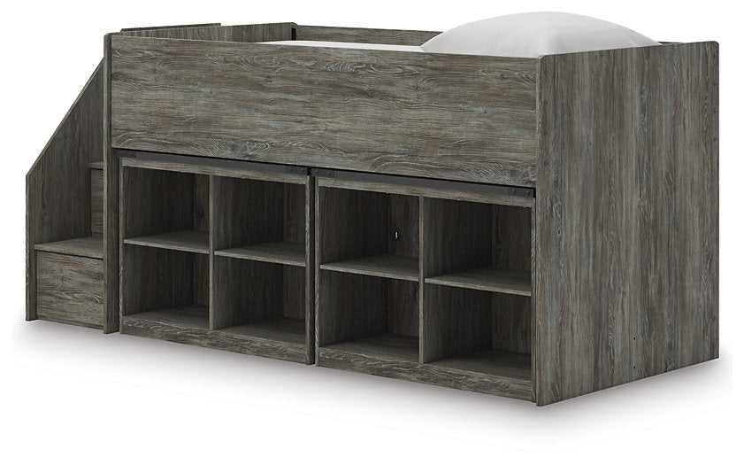 Frandern Loft Bed with Bookcase Storage - Grand Central Home Furnishings