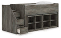 Frandern Loft Bed with Bookcase Storage - Grand Central Home Furnishings