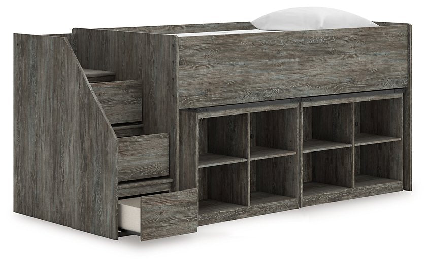 Frandern Loft Bed with Bookcase Storage - Grand Central Home Furnishings