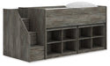 Frandern Loft Bed with Bookcase Storage - Grand Central Home Furnishings