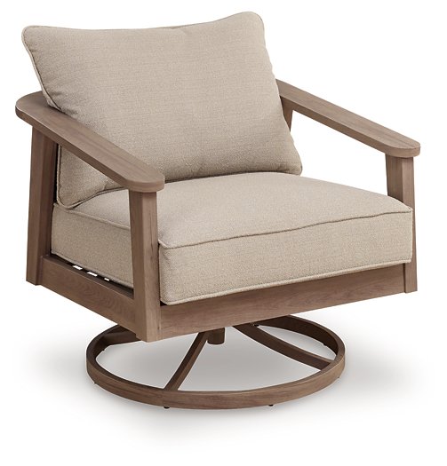 Harmony Headlands Outdoor Swivel Lounge with Cushion - Grand Central Home Furnishings