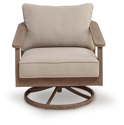 Harmony Headlands Outdoor Swivel Lounge with Cushion - Grand Central Home Furnishings