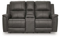 Bleckley Power Reclining Loveseat with Console - Grand Central Home Furnishings