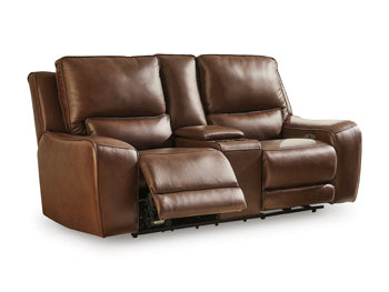 DeepWakes Power Reclining Loveseat with Console - Grand Central Home Furnishings