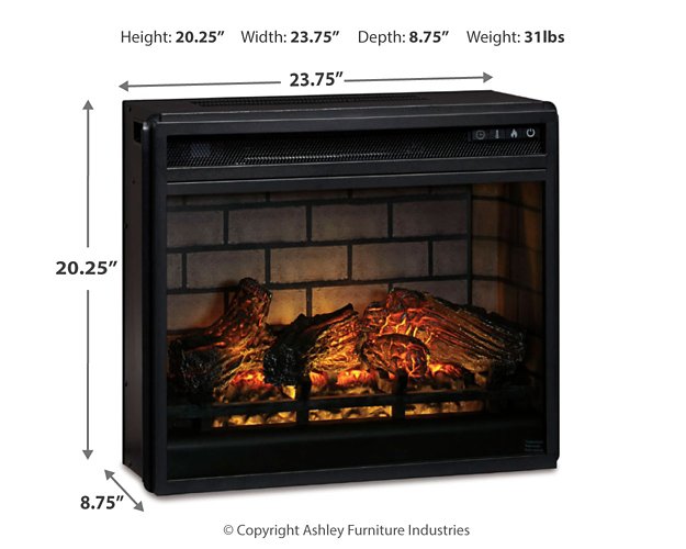 Entertainment Accessories Electric Infrared Fireplace Insert - Grand Central Home Furnishings